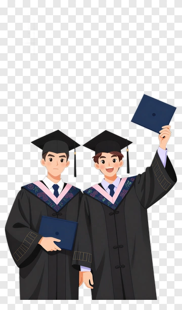 Graduates Celebrating Their Achievement PNG