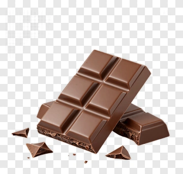 Chocolate Bar And Pieces PNG