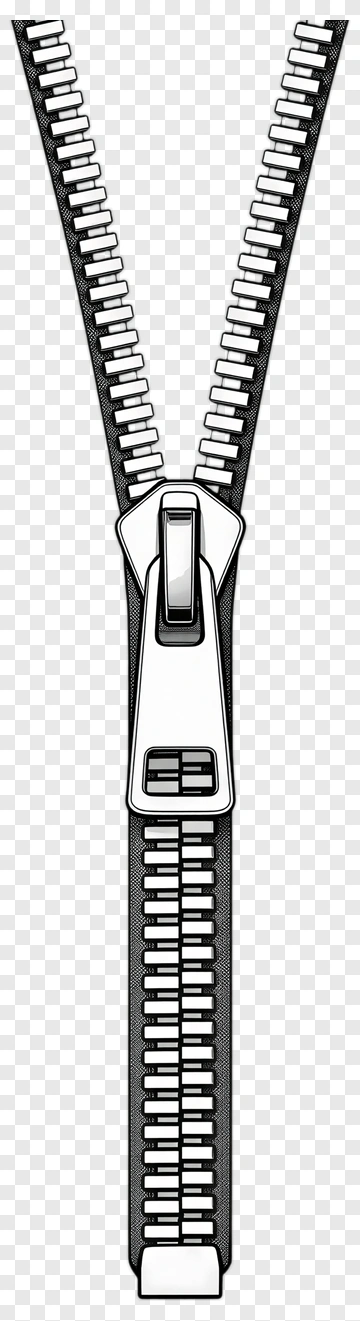 Hand-drawn Zipper Illustration PNG