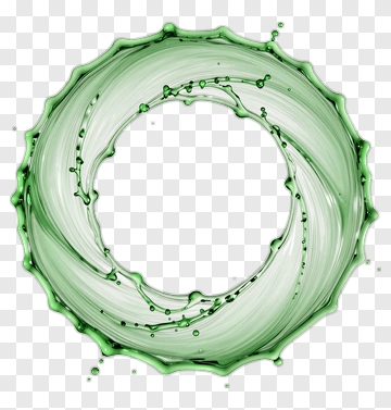 Green Liquid Splash PNG