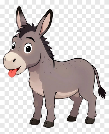 Cartoon Donkey PNG
