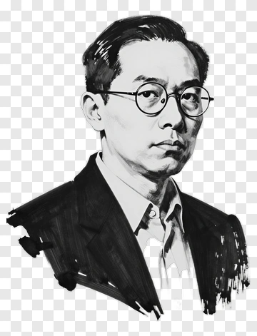 Portrait Of A Man With Glasses PNG