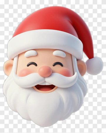 Santa Claus Smiling Face PNG