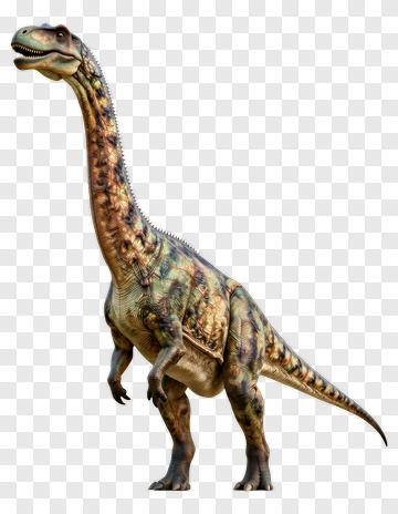 Long-necked Dinosaur Standing PNG