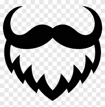 Black Beard And Mustache Icon PNG