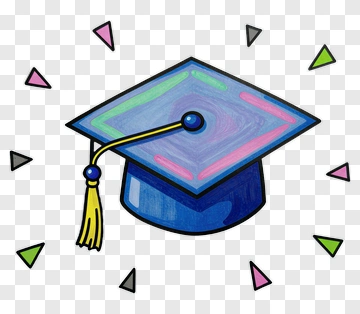 Graduation Cap With Colorful Accents PNG