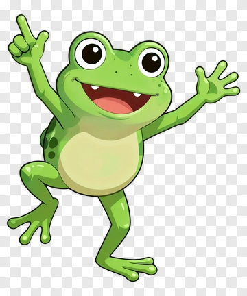 Happy Frog PNG