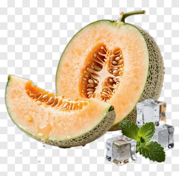 Fresh Melon With Ice And Mint PNG