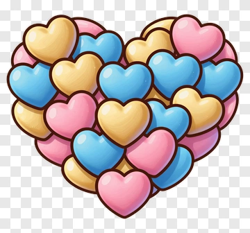 Heart Made Of Candy PNG