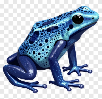 Blue Frog PNG