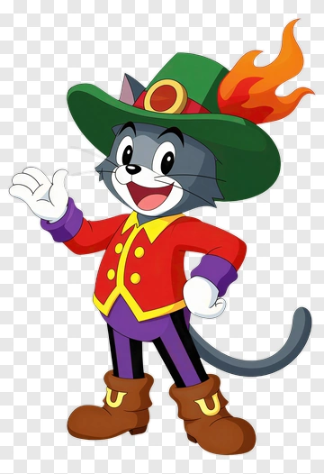 Tom The Cat In Costume PNG