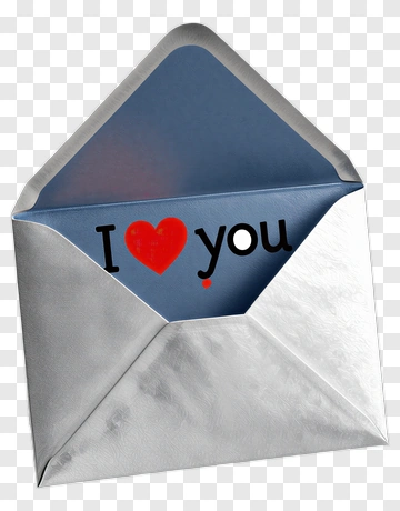 Love Message In Envelope PNG