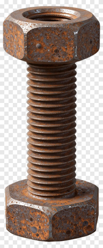 Rusty Bolt And Nut PNG