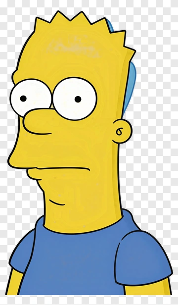 Bart Simpson Portrait PNG