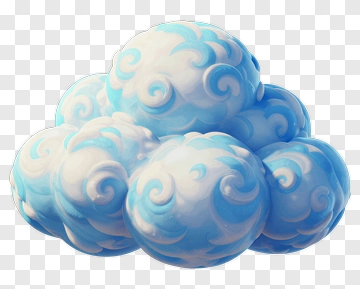 Blue And White Clouds PNG