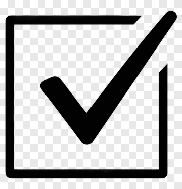 Black Checkbox Icon PNG