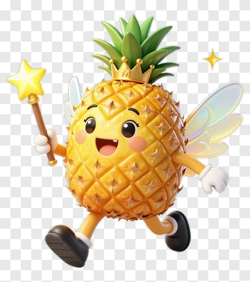 Magical Pineapple Fairy PNG