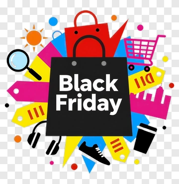 Black Friday Shopping Festival PNG