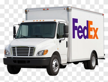 FedEx Delivery Truck PNG