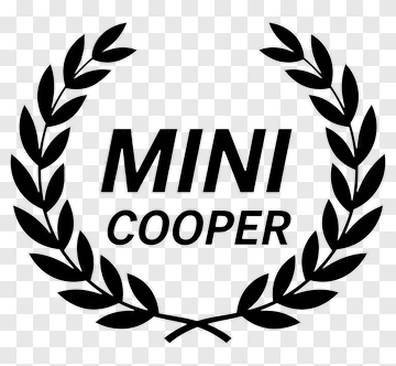 MINI COOPER Logo With Laurel Wreath PNG