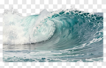 Ocean Wave In Motion PNG