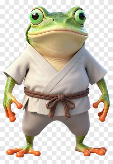 Frog Martial Artist PNG