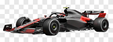 Black And Red Formula One Race Car PNG