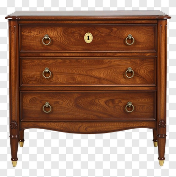 Classic Wooden Chest Of Drawers PNG