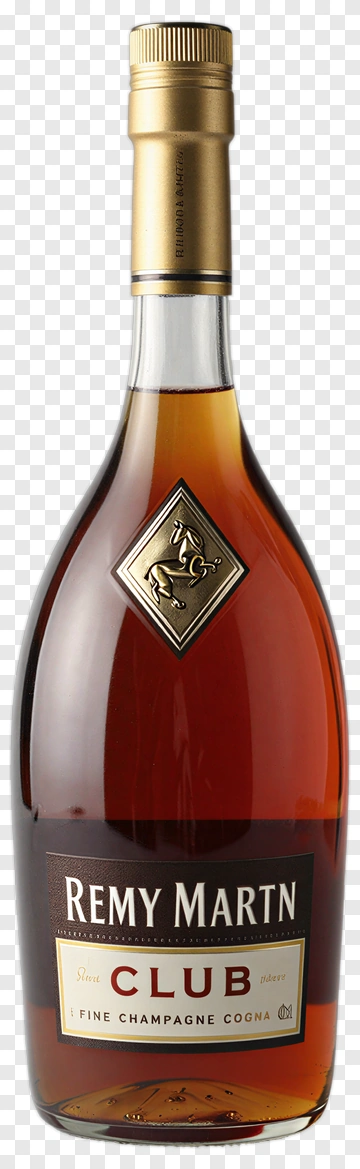 Remy Martin Club Cognac Bottle PNG