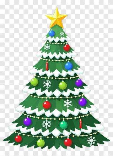 Christmas Tree With Decorations PNG