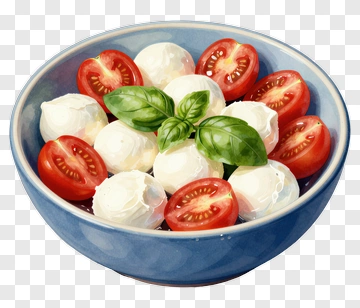 Caprese Salad With Fresh Basil PNG