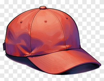 Orange And Purple Baseball Cap PNG