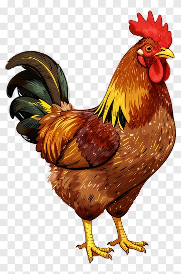 Hand-drawn Rooster PNG