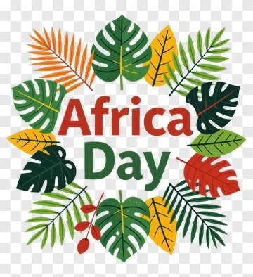 Africa Day Tropical Leaf Design PNG