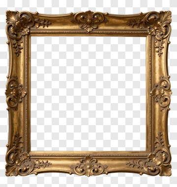 Ornate Gold Frame PNG