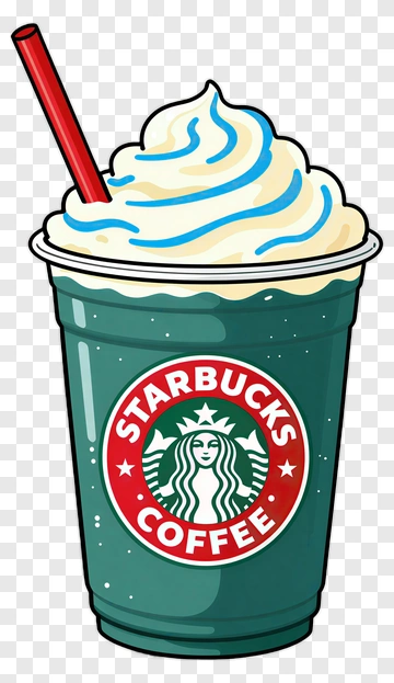 Starbucks Frappuccino With Whipped Cream PNG