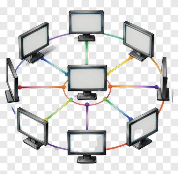 Network Of Computer Monitors PNG