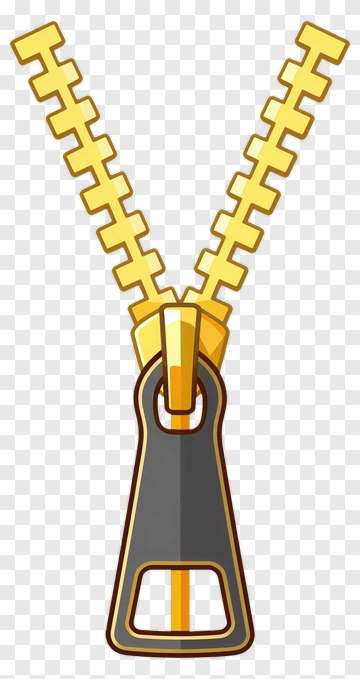 Gold Zipper PNG