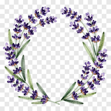 Lavender Wreath PNG
