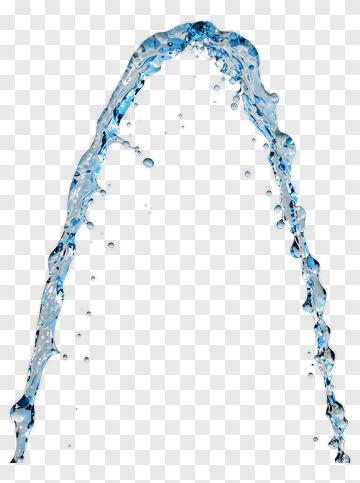 Water Splash In Blue PNG