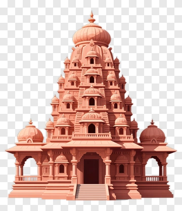 Pink Temple With Domes And Archways PNG