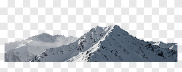 Snow-Capped Mountain Range PNG