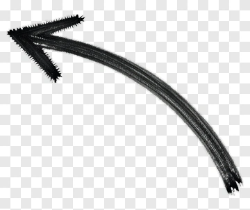 Black Hand Drawn Arrow PNG