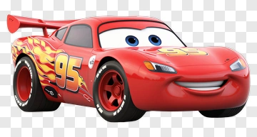 Lightning McQueen Red Race Car PNG