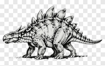 Stegosaurus With Spikes PNG