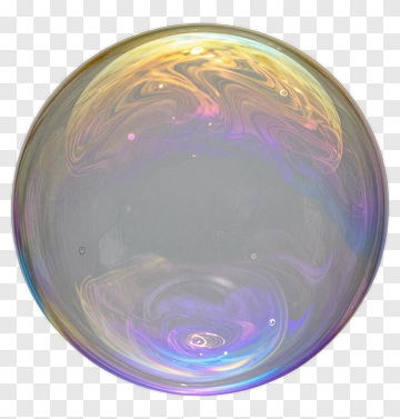 Iridescent Soap Bubble PNG