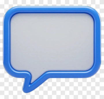 Blue Speech Bubble Icon PNG