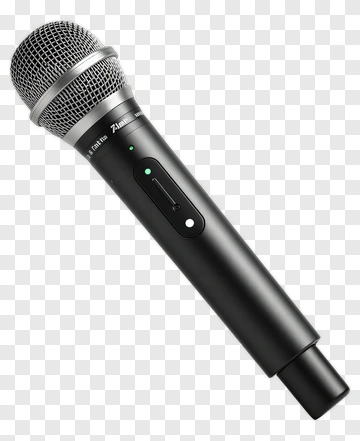Wireless Microphone With Green Indicator Light PNG