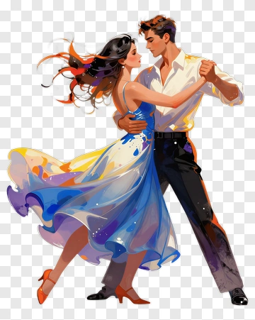 Passionate Dance Of A Couple PNG