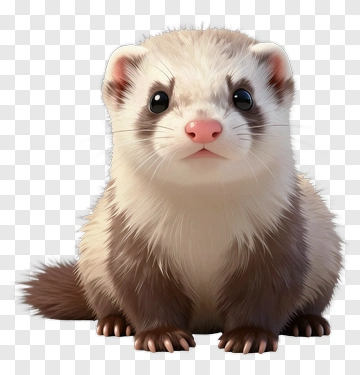 Cute Ferret PNG
